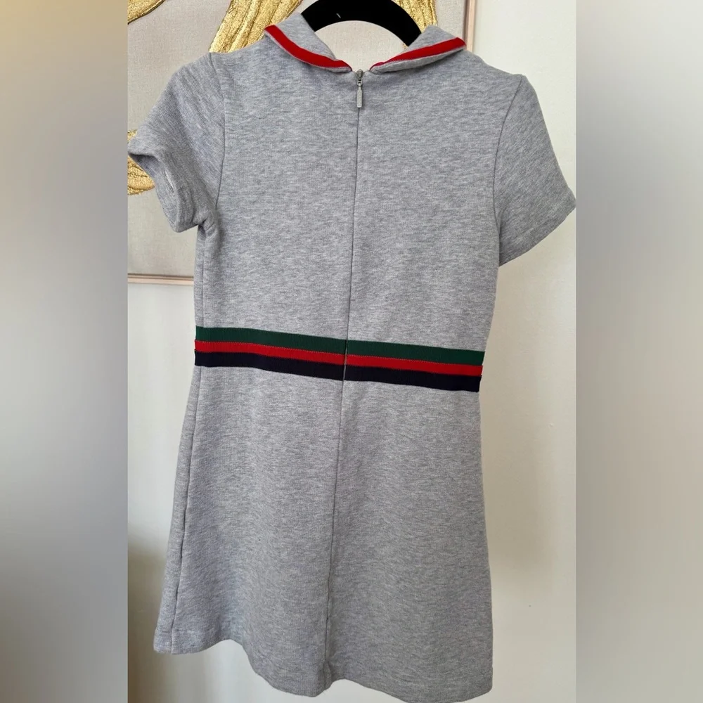 Gucci Girls Gray Dress Size 8 Authentic - Picture 2 of 7